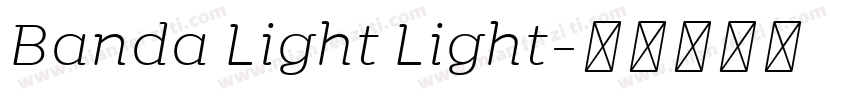 Banda Light Light字体转换